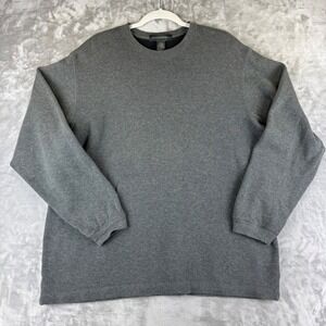 Banana Republic Mens Gray Cotton Long Sleeve Thermal‎ Knit Top Size L (1335)
